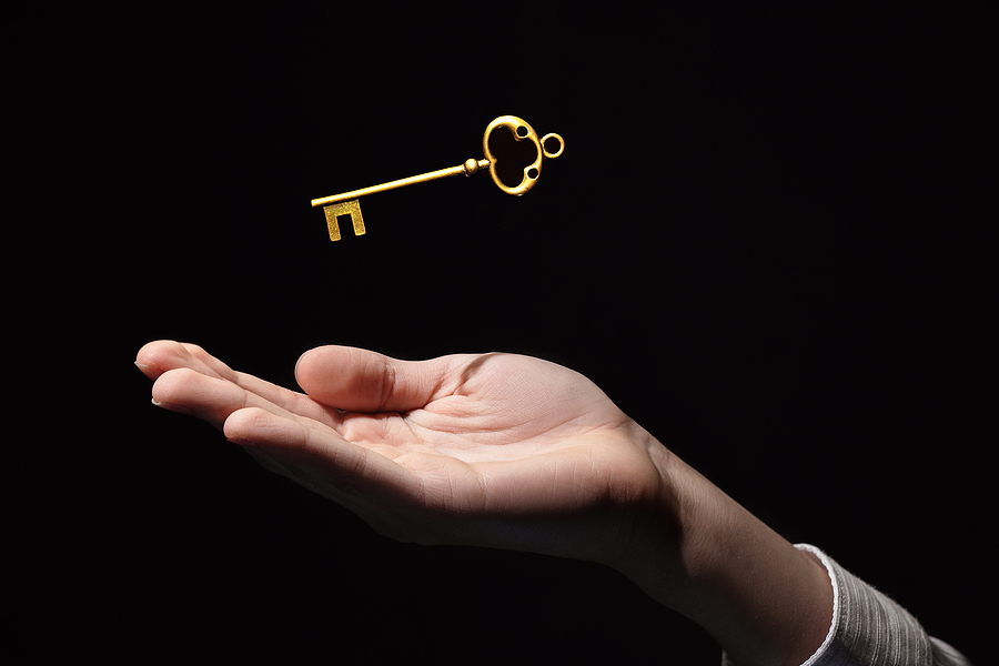 Golden Key in Hand